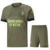 Conjunto (Camiseta+Pantalón Corto) AC Milan Tercera Equipación 2022-23 - Niño